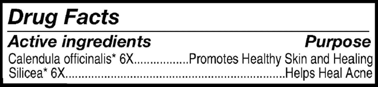 Acne/Pimple Control by Forces of Nature Supplement Facts