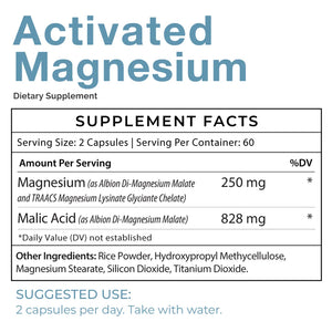 Activated Magnesium by InfiniWell Supplement Facts