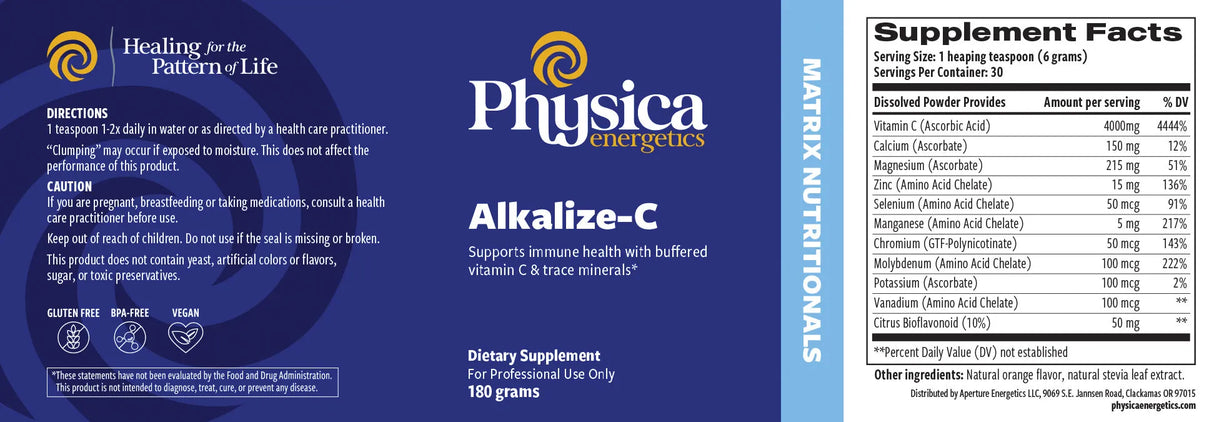 Alkalize-C by Physica Energetics Supplement Facts