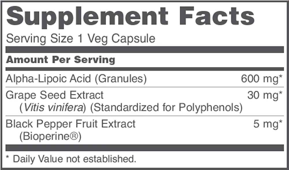 Alpha Lipoic Acid 600 mg