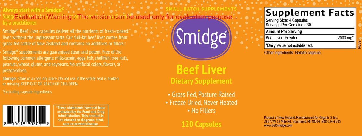 Beef Liver by Smidge Label