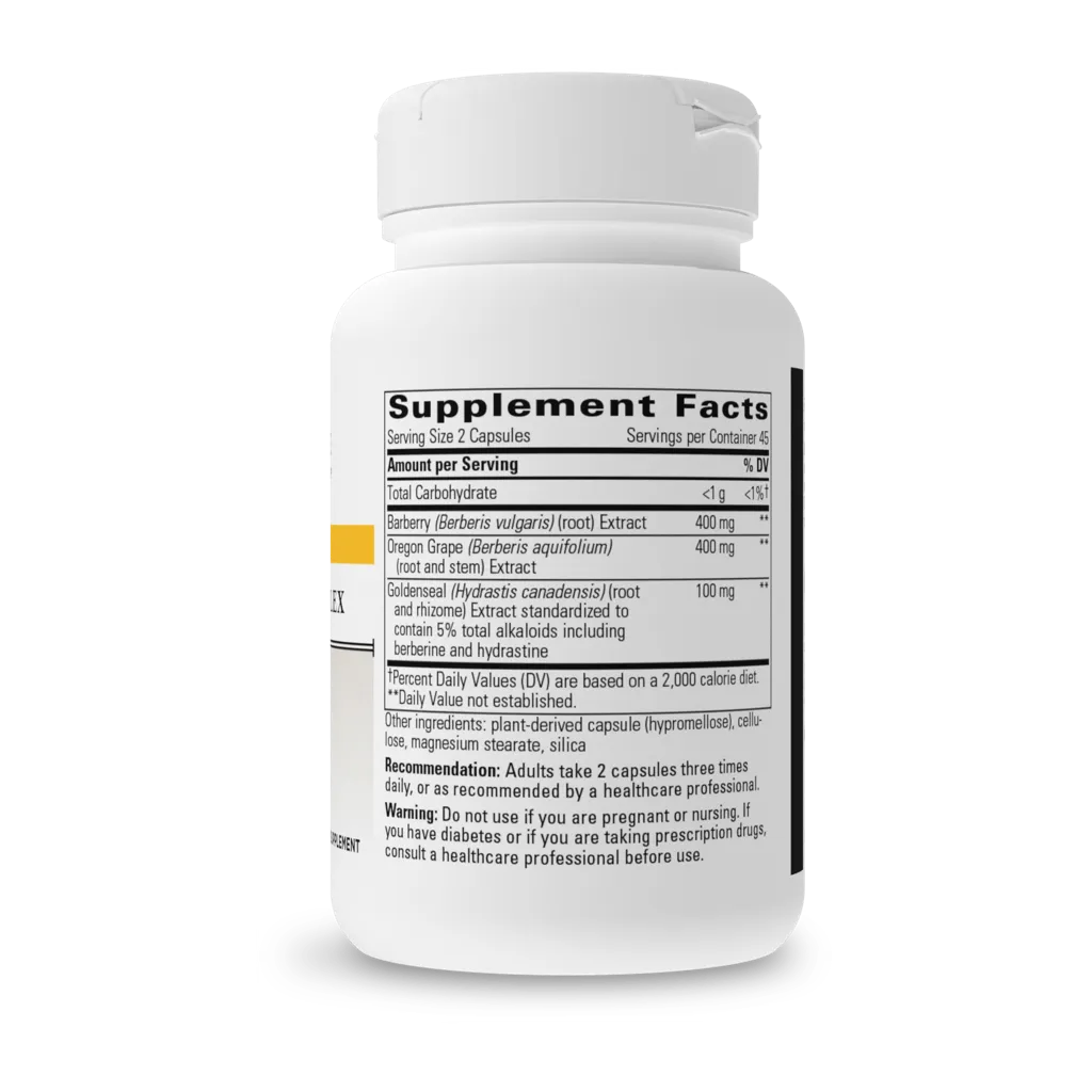 Berberine Complex by Integrative Therapeutics Supplement Facts