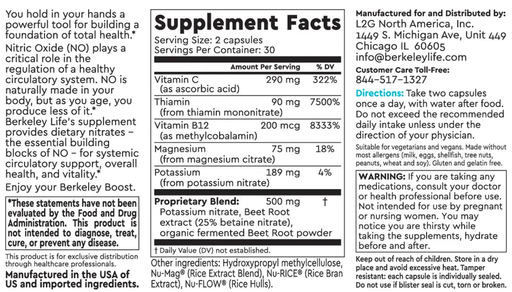 Nitric Oxide Support
