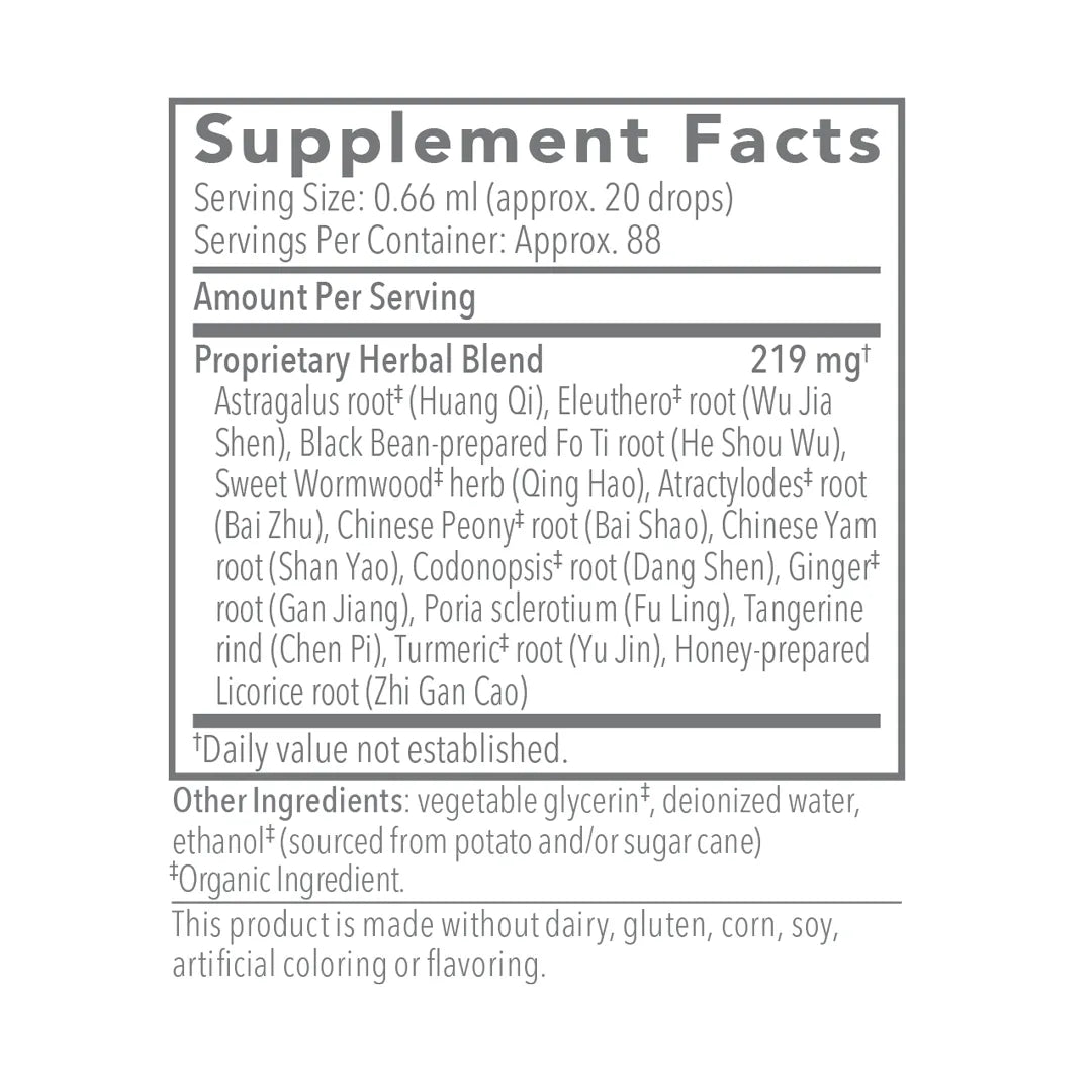 Biotonic by Biocidin Botanicals Supplement Facts