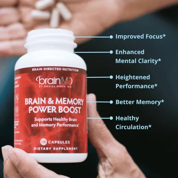Brain & Memory Power Boost by Brain MD Label