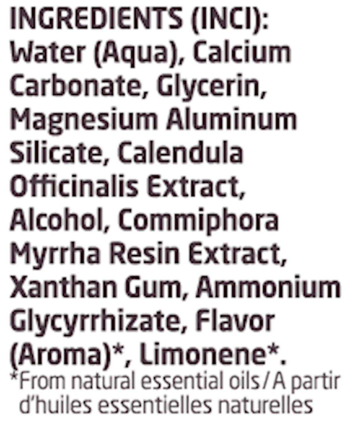 Calendula Toothpaste by Weleda Supplement Facts