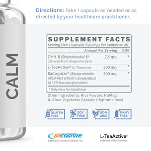 Calm by InfiniWell Supplement Facts
