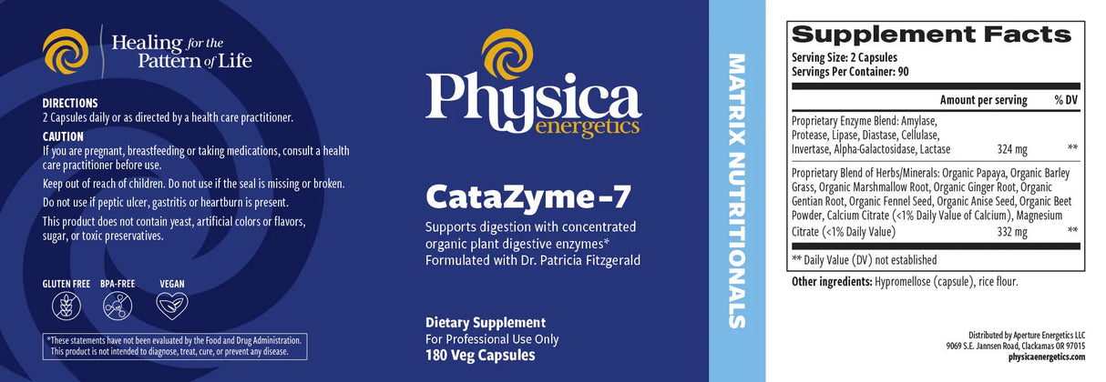 CataZyme-7 by Physica Energetics Supplement Facts