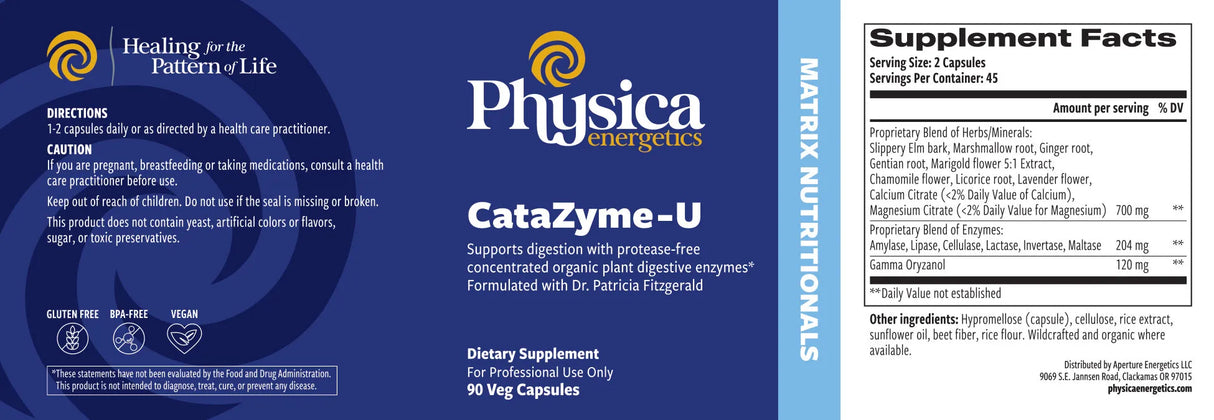 CataZyme-U by Physica Energetics Supplement Facts