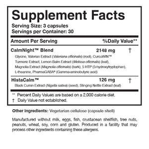 Circadian PM by Researched Nutritionals Supplement Facts