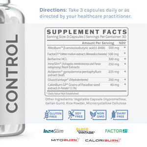 Control by InfiniWell Supplement Facts
