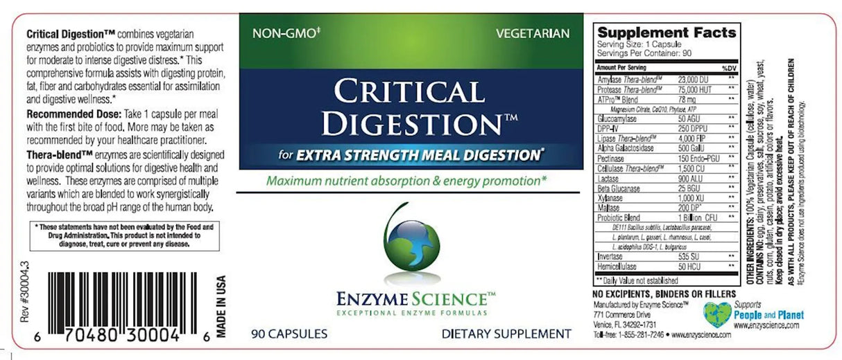 Critical Digestion by Enzyme Science Label