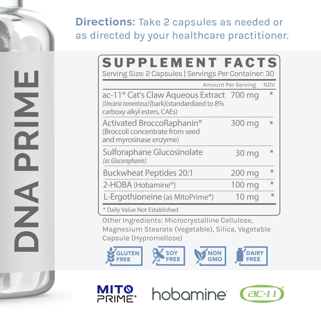 DNA Prime by InfiniWell Supplement Facts