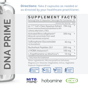 DNA Prime by InfiniWell Supplement Facts
