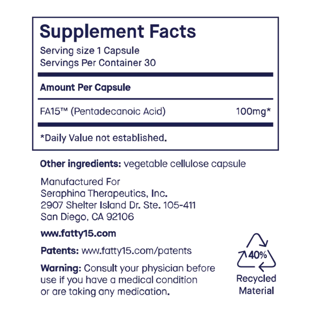 Fatty15 by Fatty15 Supplement Facts