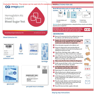 Hemoglobin A1c (HbA1c) Test by OmegaQuant Supplement Facts
