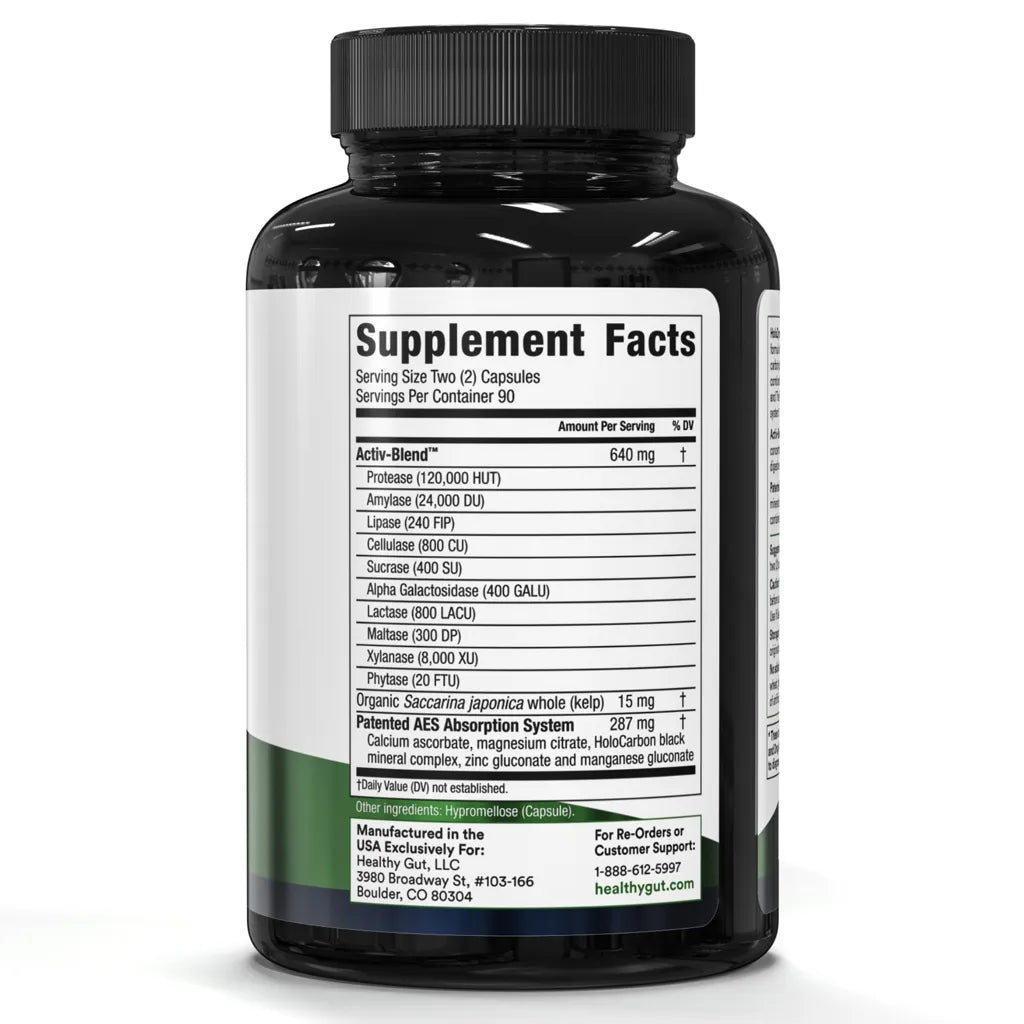 HoloZyme by Healthy Gut Supplement Facts