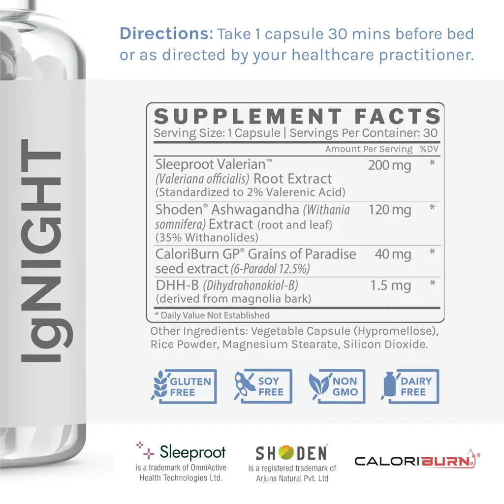 Ignight by InfiniWell Supplement Facts