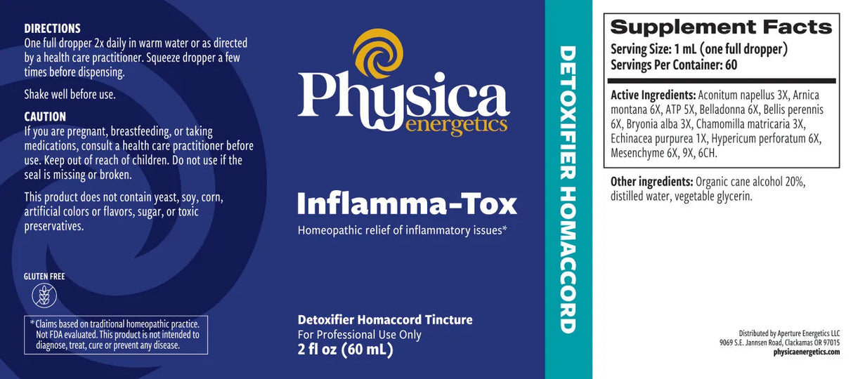 Inflamma-Tox by Physica Energetics Supplement Facts