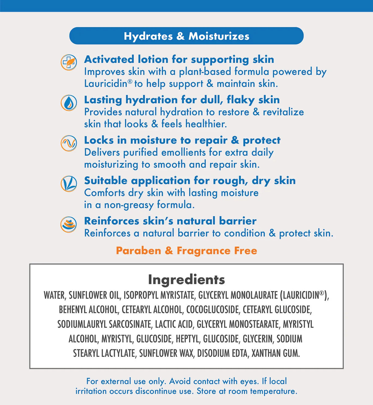 LauriShield Derma Lotion by Lauricidin Supplement Facts