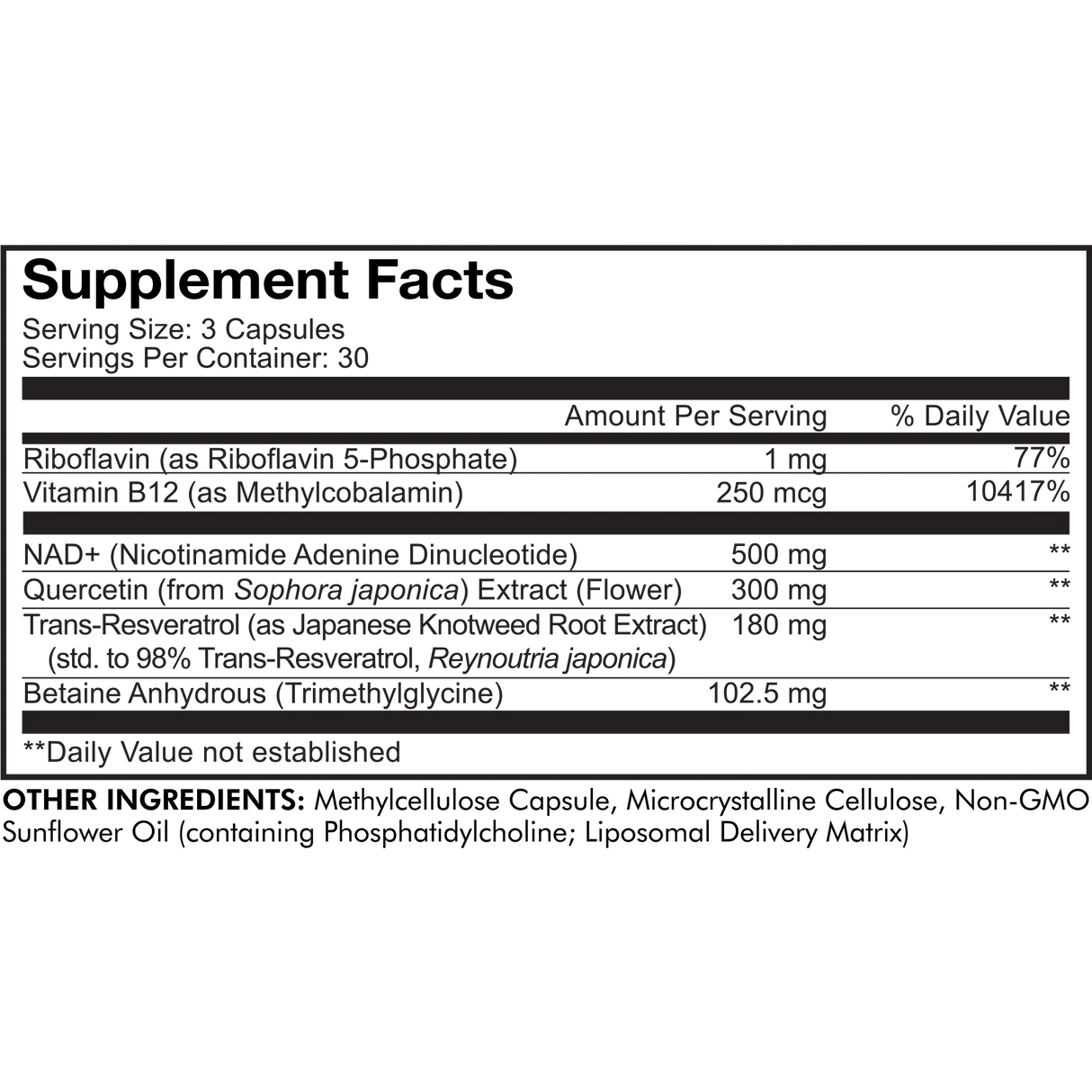 Liposomal NAD+ Ultra