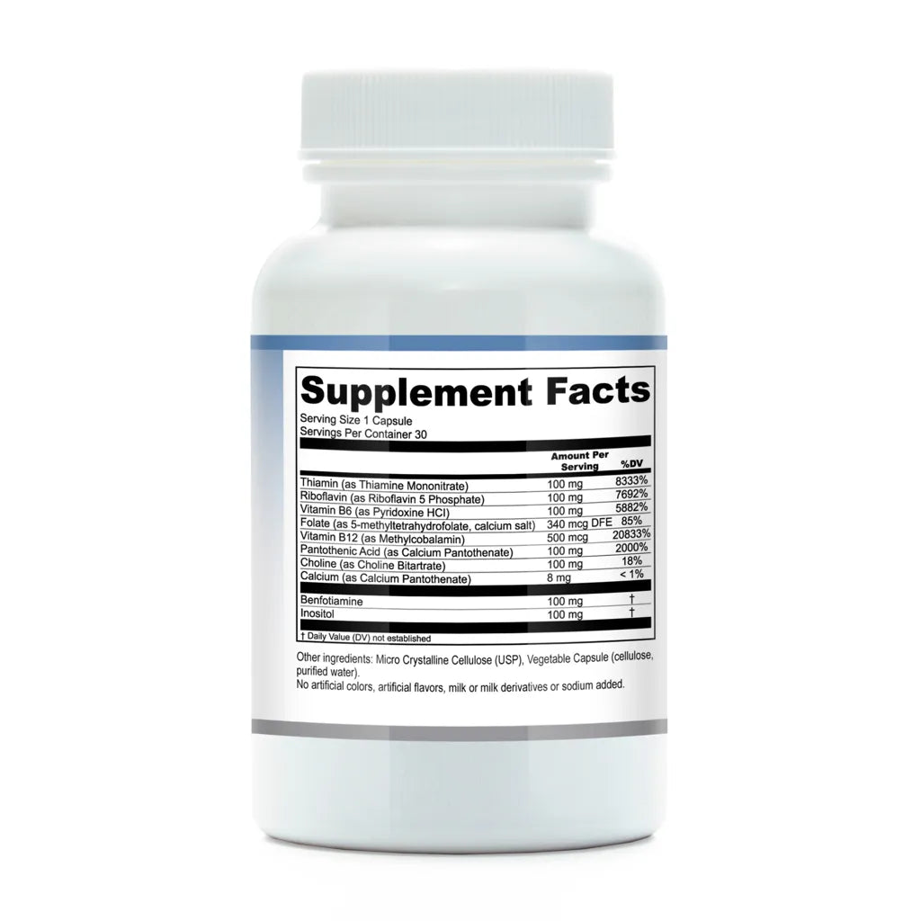Methyl B-Complex by Compounded Nutrients Supplement Facts