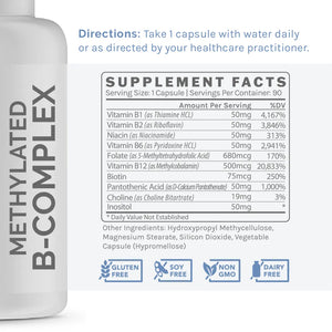Methylated B-Complex by InfiniWell Supplement Facts