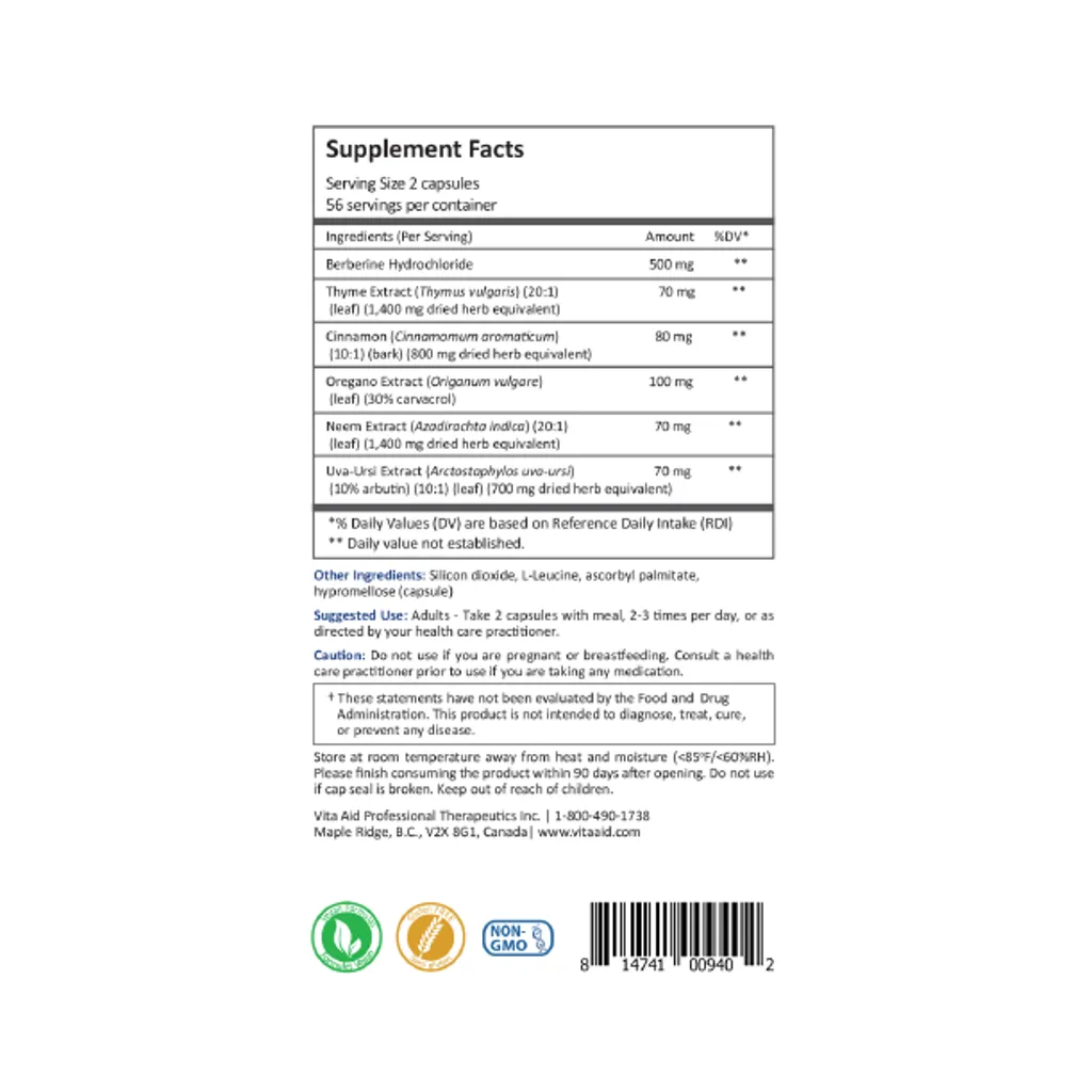 Microcidin AF by Vita Aid Supplement Facts