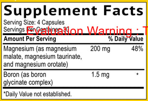 Morning Magnesium by Smidge Supplement Facts