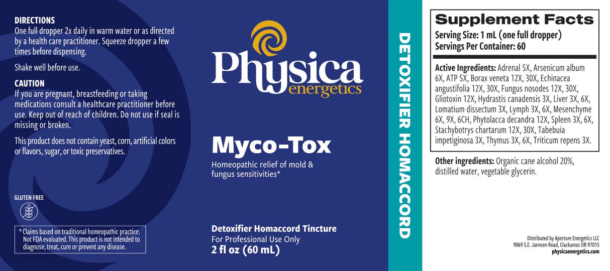 Myco-Tox by Physica Energetics Supplement Facts