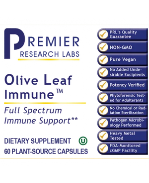 Olive Leaf Immune by Premier Research Labs Label