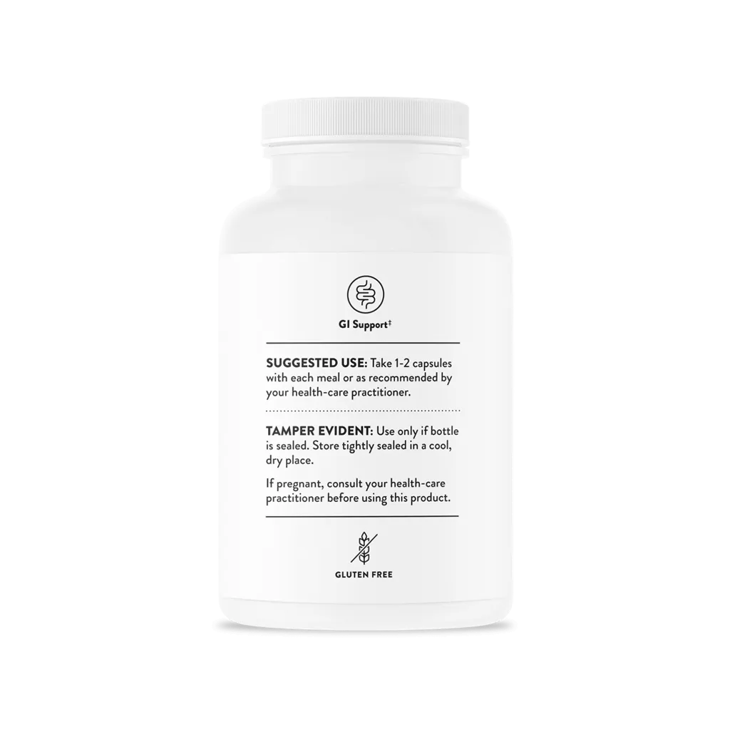 Pancreatic Enzymes by Thorne Bottle Label