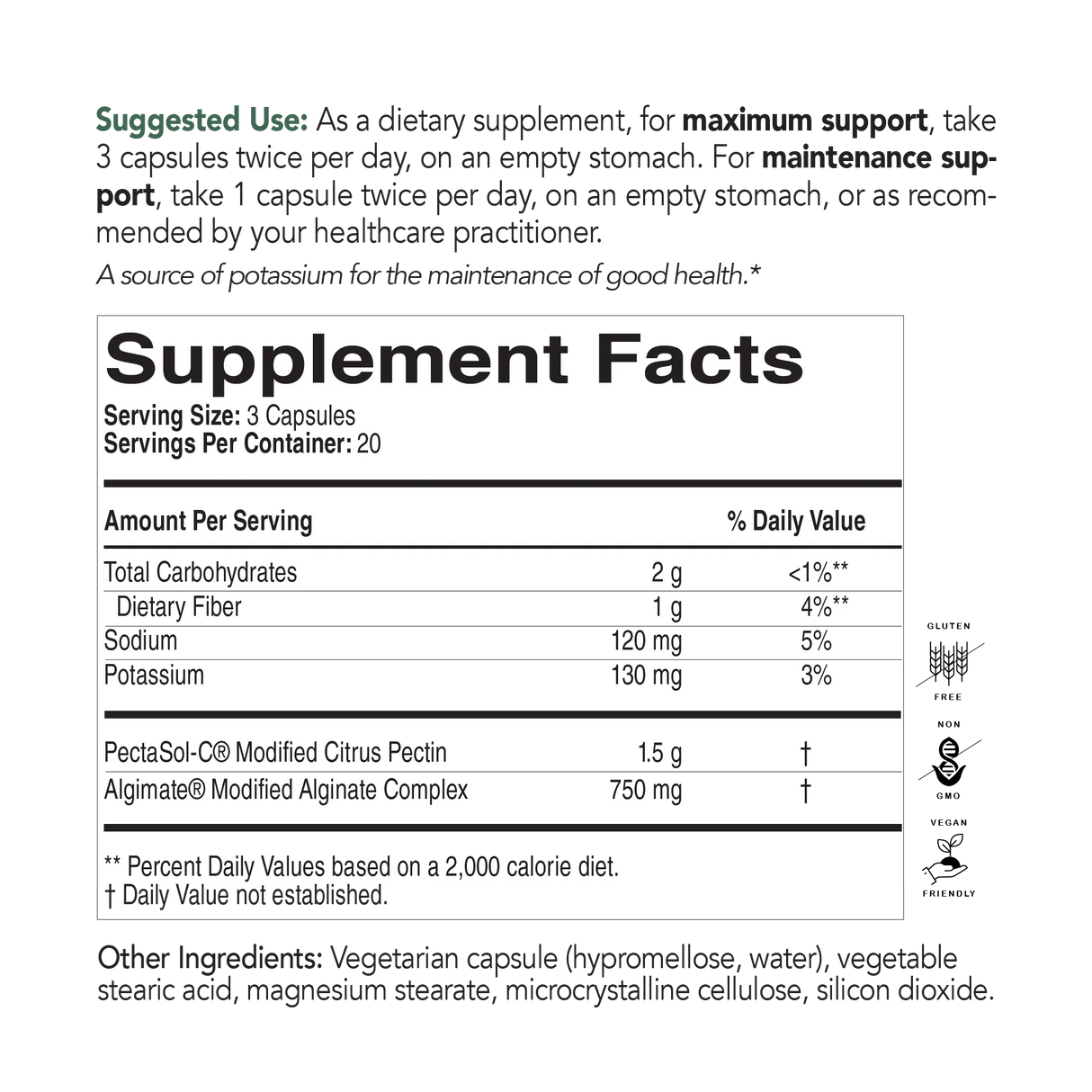 PectaClear by EcoNugenics Supplement Facts