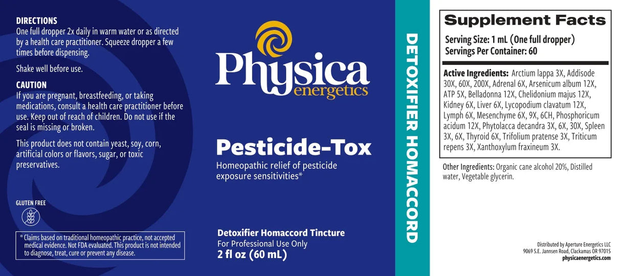 Pesticide-Tox by Physica Energetics Supplement Facts