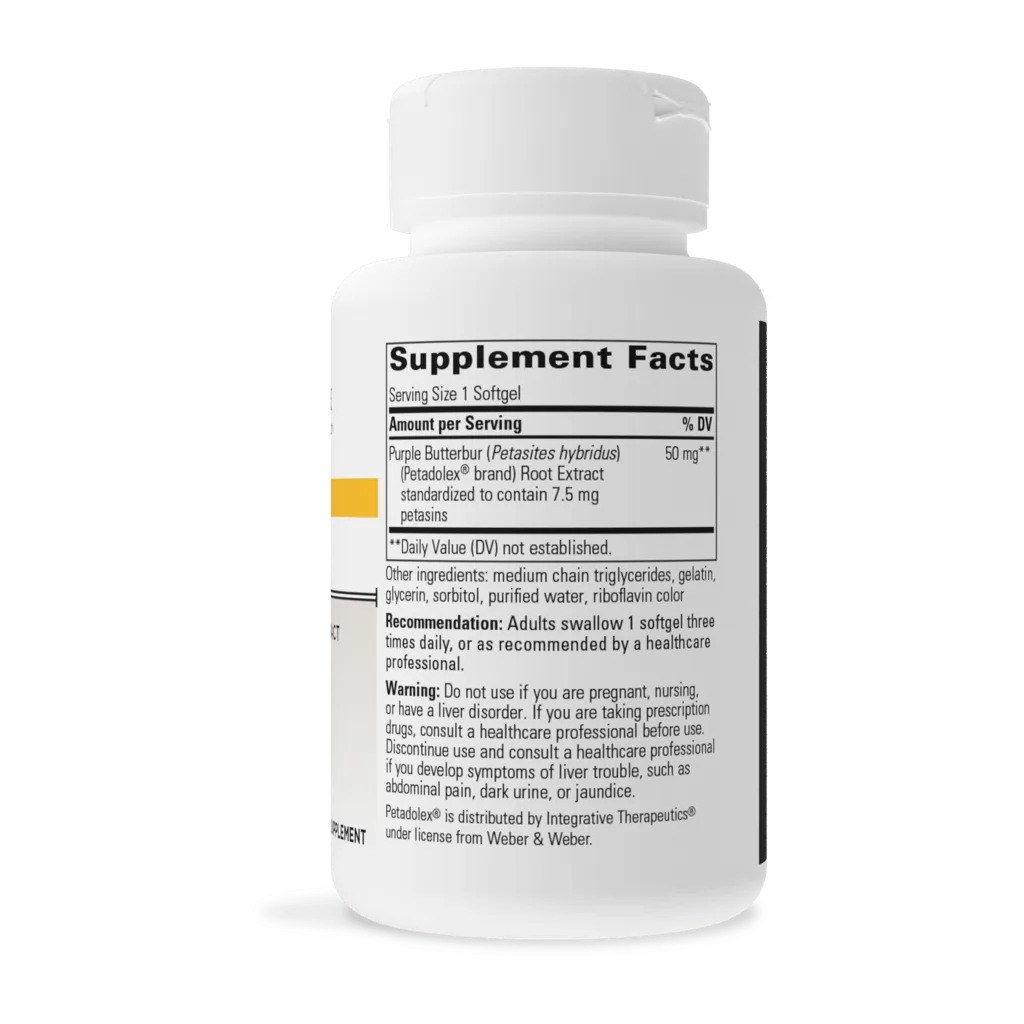 Petadolex by Integrative Therapeutics Supplement Facts