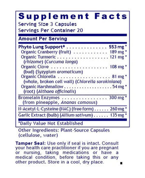 PneumoVen by Premier Research Labs Supplement Facts