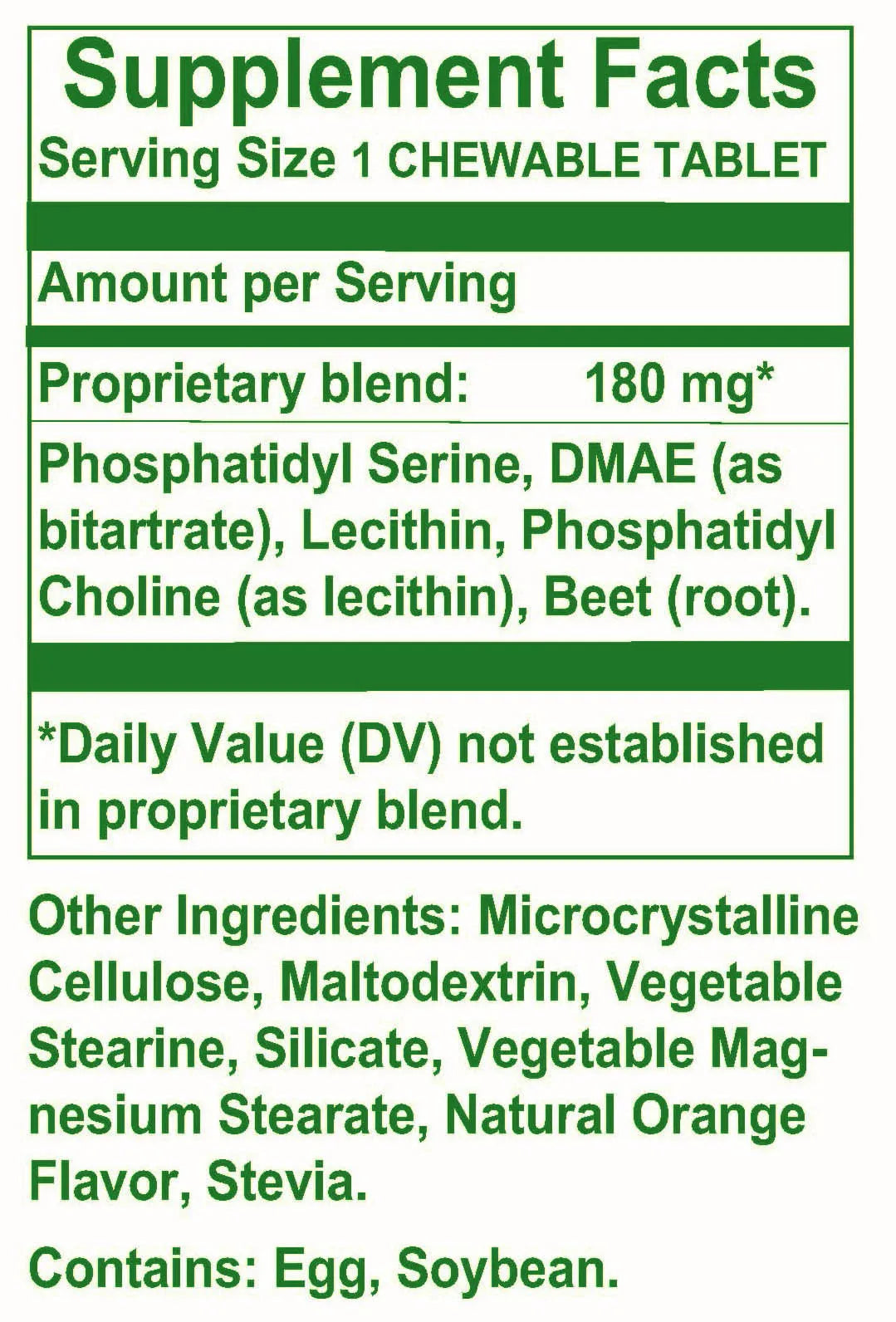 Pro-Cortisol Balance by Nutri-West Supplement Facts