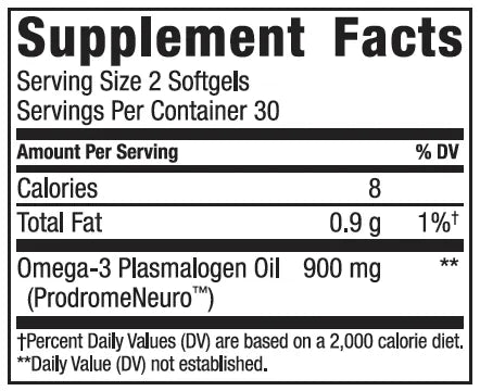 ProdromeNeuro Softgel by Prodrome Supplement Facts