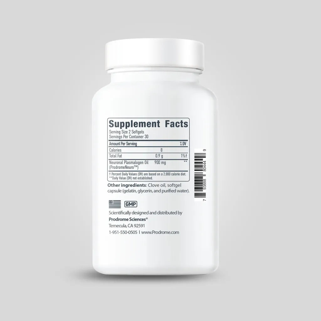 ProdromeNeuro Softgel by Prodrome Bottle Supplement Facts