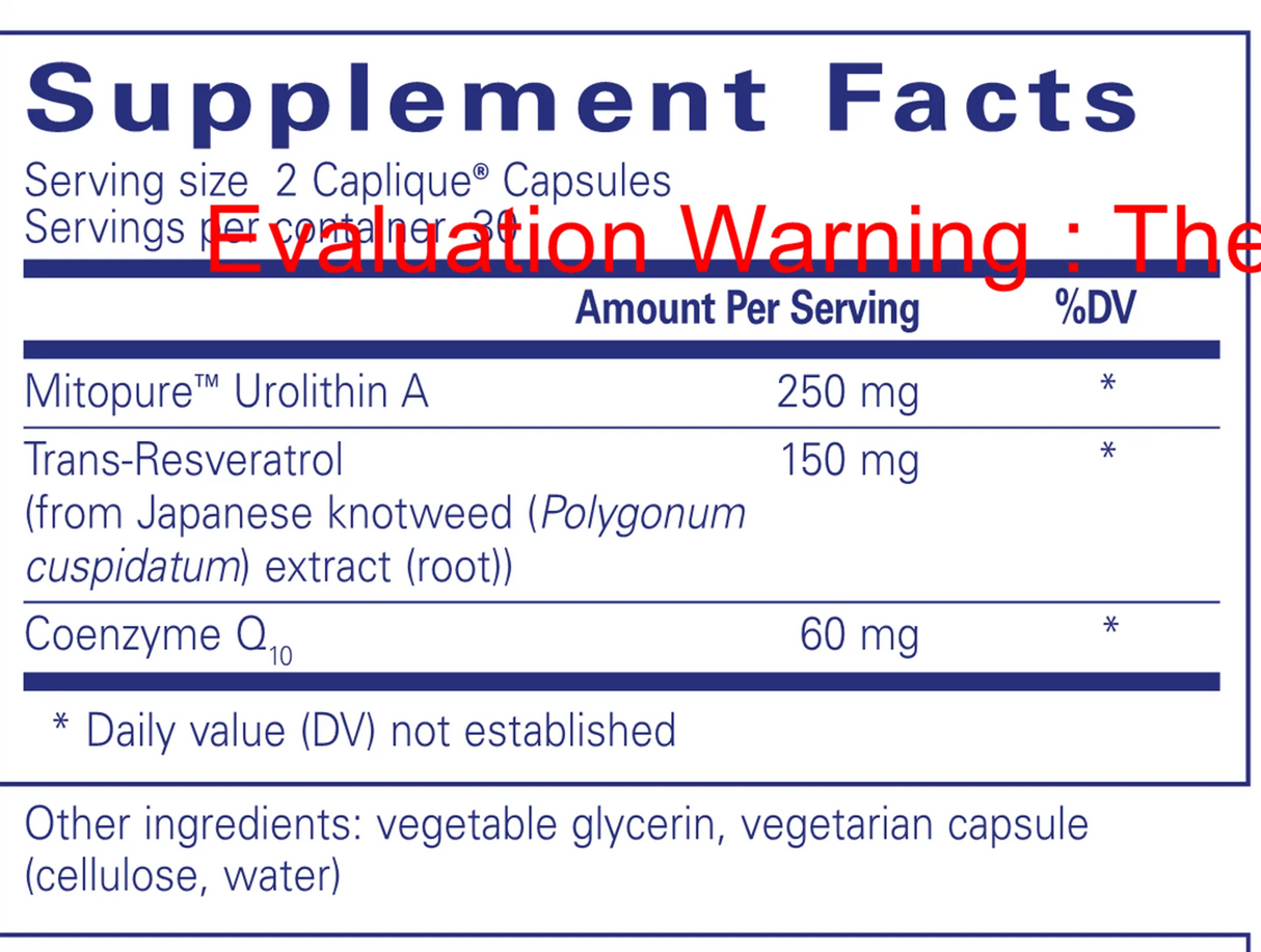 Renual by Pure Encapsulations Supplement Facts