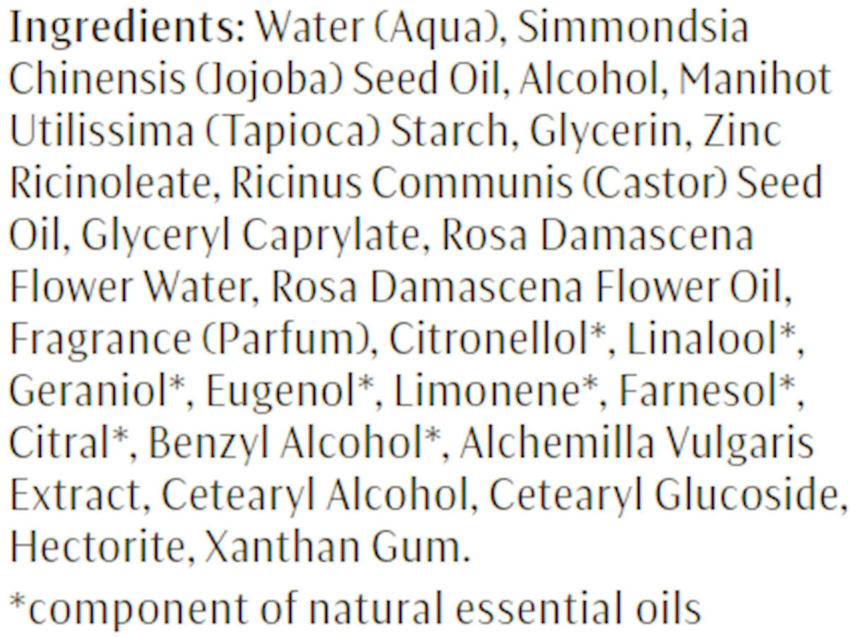 Rose Deodorant by Dr. Hauschka Skincare Ingredients