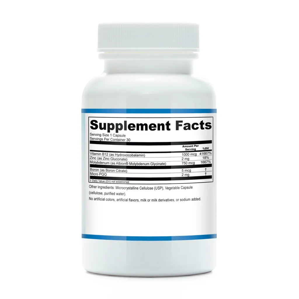 SUOX Cofactor Support Plus by Functional Genomic Nutrition Supplement Facts