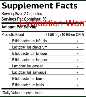 Sensitive Probiotic by Smidge Supplement Facts