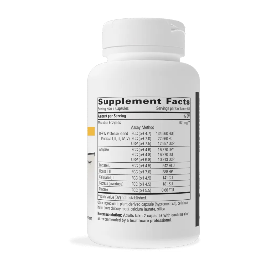 Similase GFCF by Integrative Therapeutics Supplement Facts