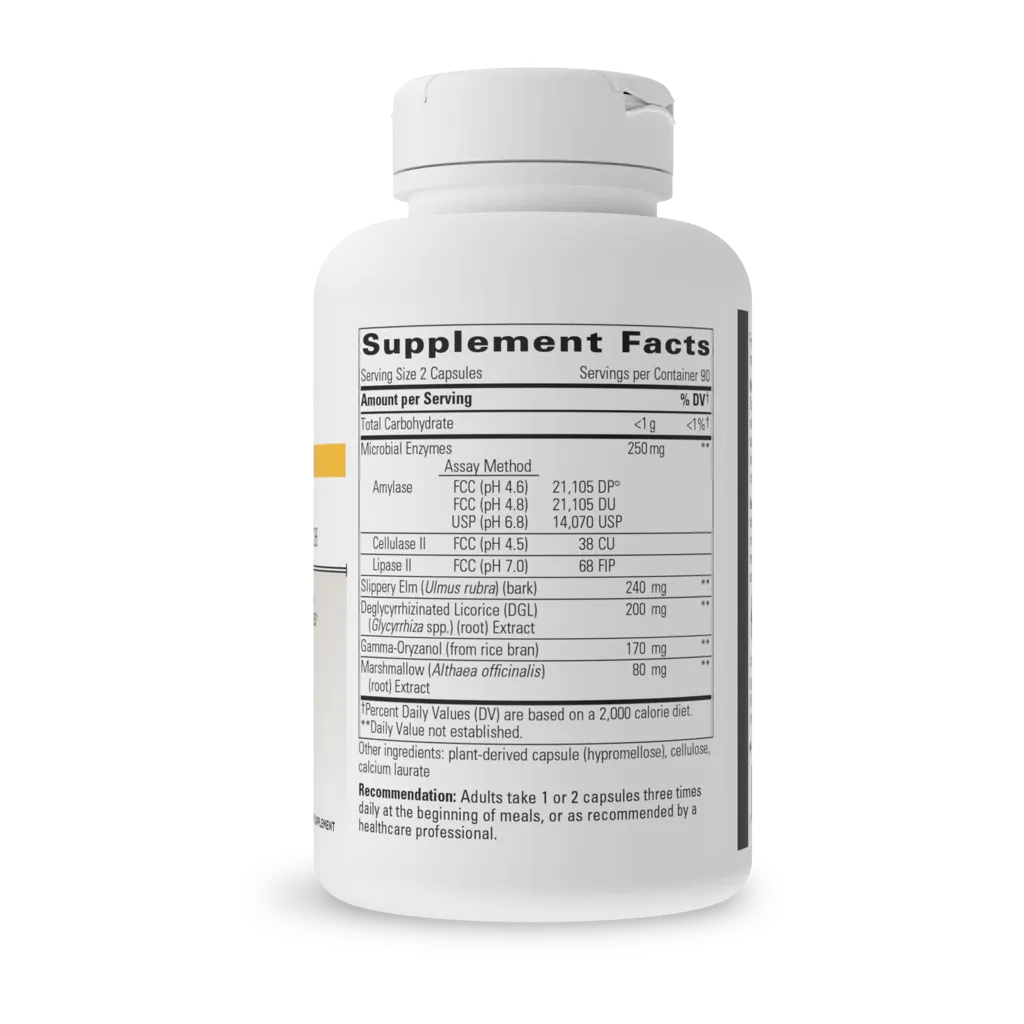Similase Sensitive Stomach by Integrative Therapeutics Supplement Facts