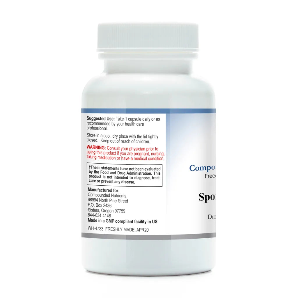 Spore Probiotic by Compounded Nutrients Label