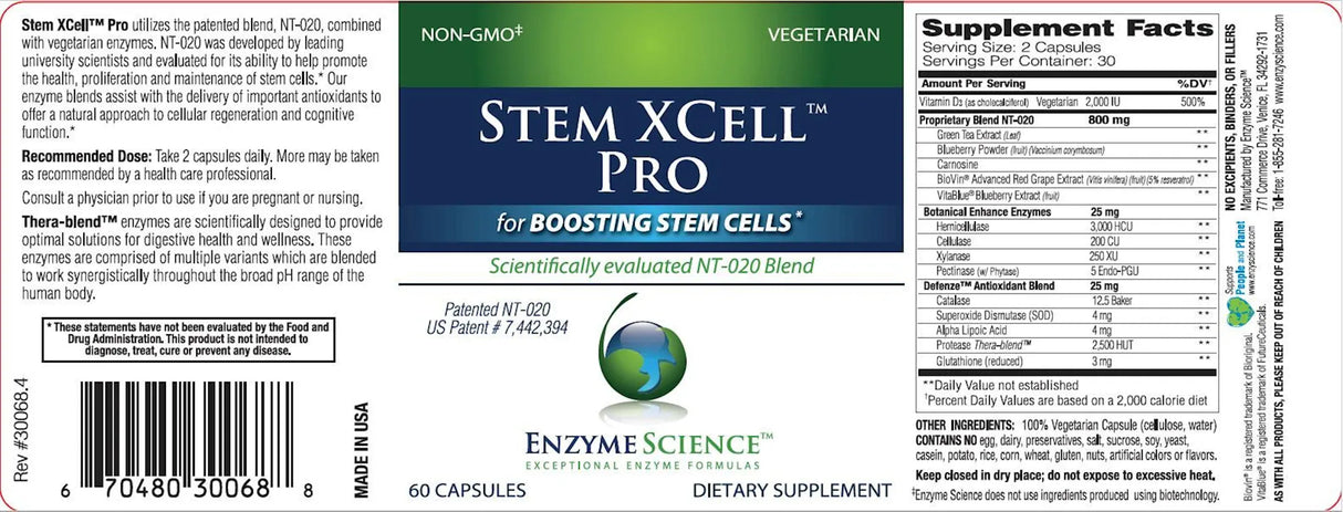 Stem Xcell Pro by Enzyme Science Label
