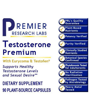 Testosterone Premium by Premier Research Labs Label