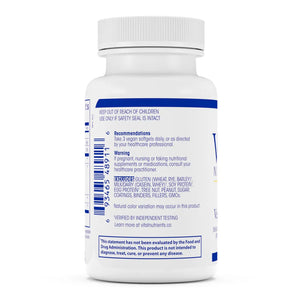 Vegan Omega SPM+ by Vital Nutrients Label Bottle