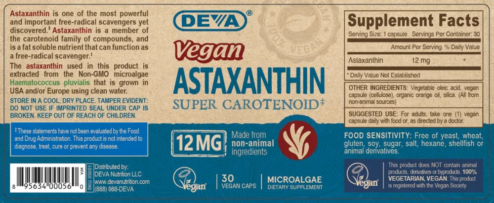 Vegan Astaxanthin
